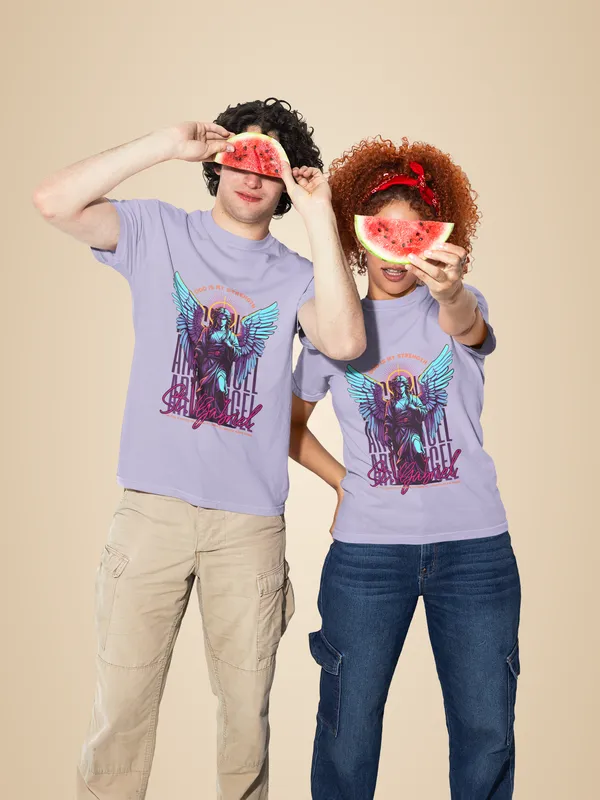 Lavender_Cotton_Angel_Stretch_T-Shirt_For_Unisex