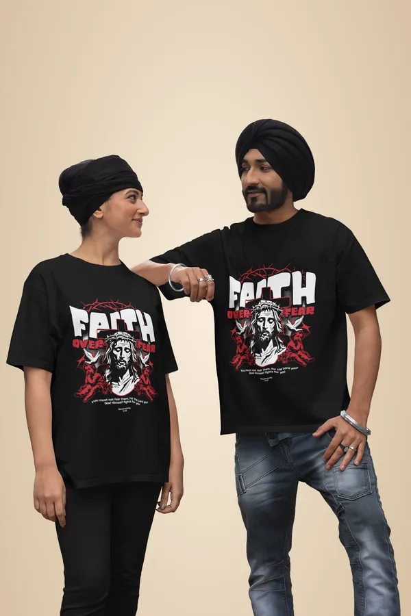 Black_Cotton_Faith_Stretch_T-Shirt_For_Unisex