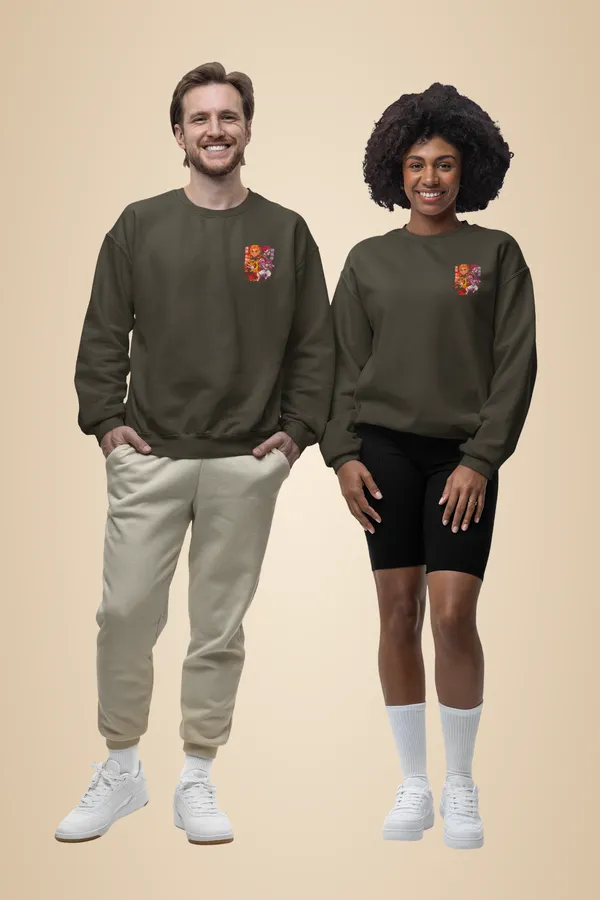 Olive_Green_Cotton_Demon_Slayer_Sweatshirt_For_Unisex