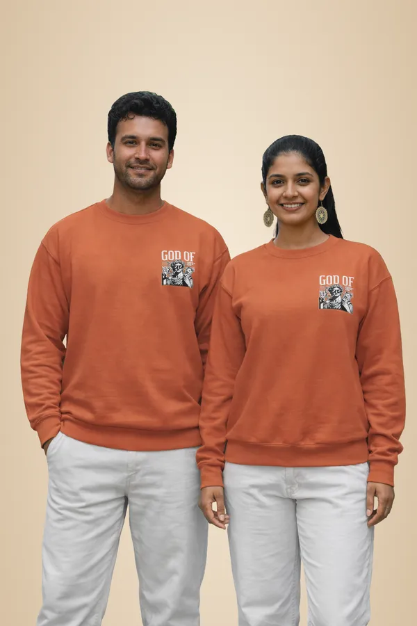 Coral_Cotton_God_Of_Hustle_Sweatshirt_For_Unisex
