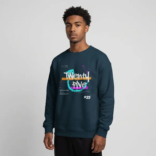 Navy_Blue_Cotton_Sweatshirt_For_Unisex