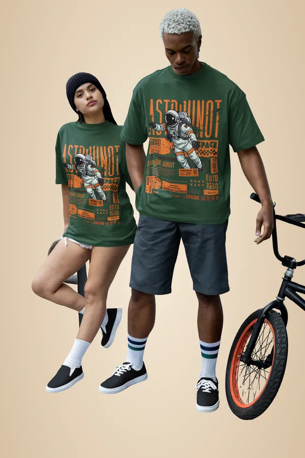 Bottle_Green_Cotton_Astro_Oversized_Classic_T-Shirt_For_Unisex