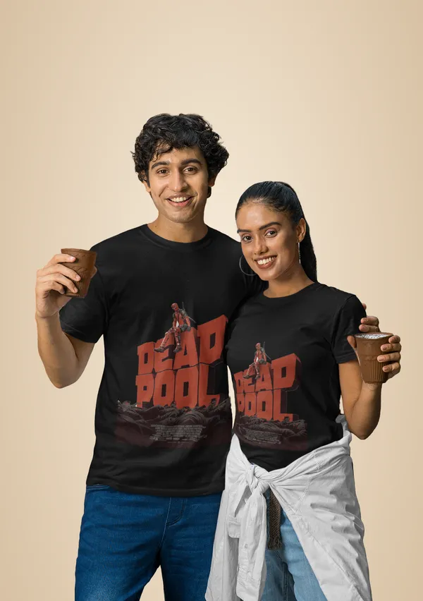Black_Cotton_Deadpool_Stretch_T-Shirt_For_Unisex