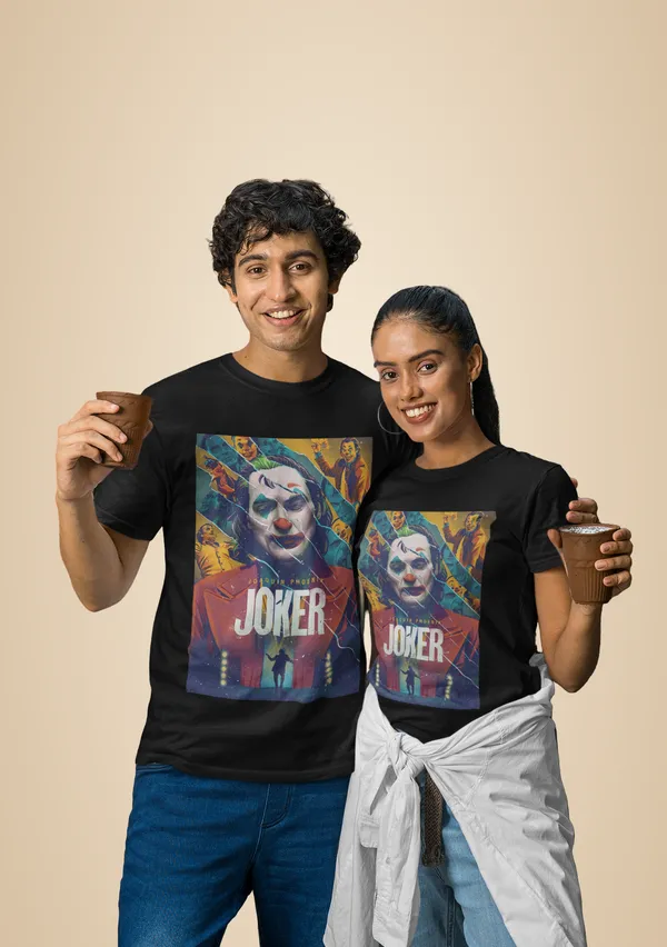 Black_Cotton_Joker_Stretch_T-Shirt_For_Unisex