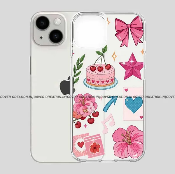 Bow_&_Flower_Clear_Soft__Silicon_Case
