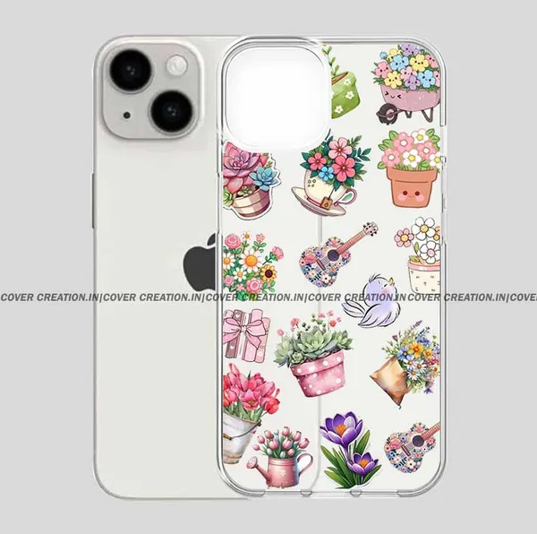 Multicoloured_Flower_Clear_Soft__Silicon_Case