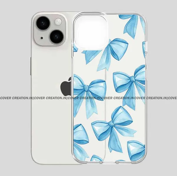 Blue_Bow_Clear_Soft__Silicon_Case