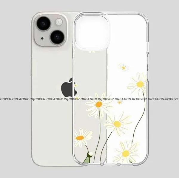 White_Flower_Clear_Soft__Silicon_Case