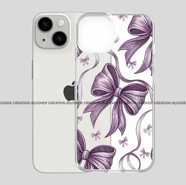 Lavender_Bow_Clear_Soft__Silicon_Case