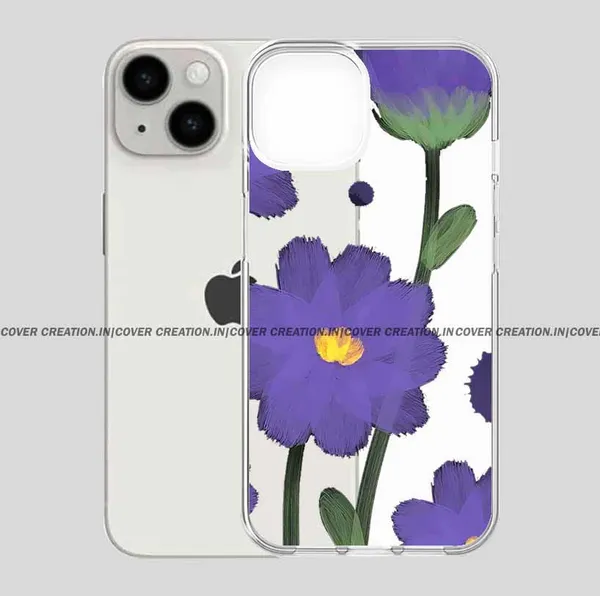 Elegant_Lavender_Flower_Clear_Soft__Silicon_Case