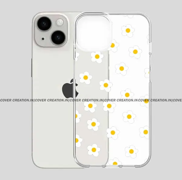 White_Flower_Clear_Soft__Silicon_Case