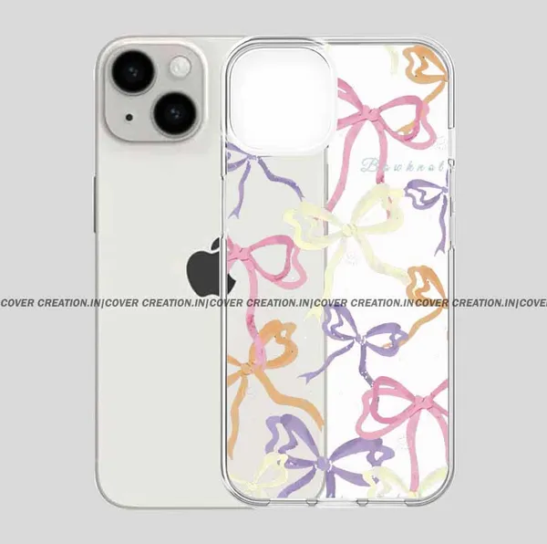 Multicoloured_Bow_Aesthetic_Clear_Soft__Silicon_Case