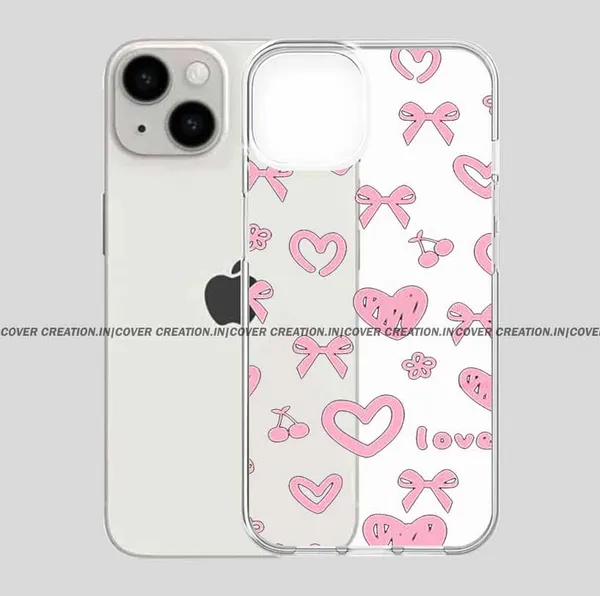 Pink_Bow_Transparnt_Clear_Soft__Silicon_Case