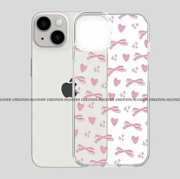 Pink_Bow_Hearts_Transparnt_Clear_Soft__Silicon_Case