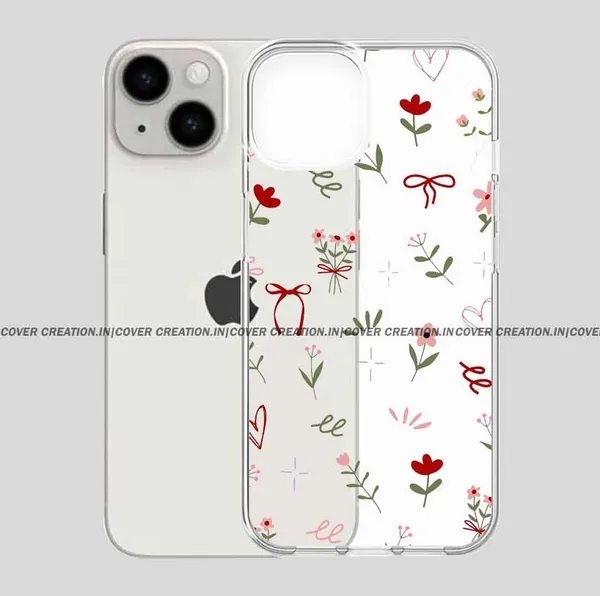 Cutest_Tiny_Floral_Aesthetic_Clear_Soft__Silicon_Case