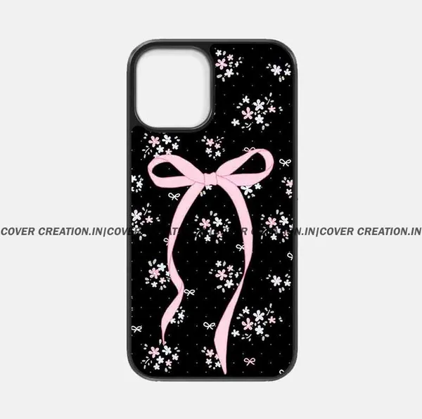 Pink_Bow_&_Flower_Premium_Glossy_Phone_Silicon_Case
