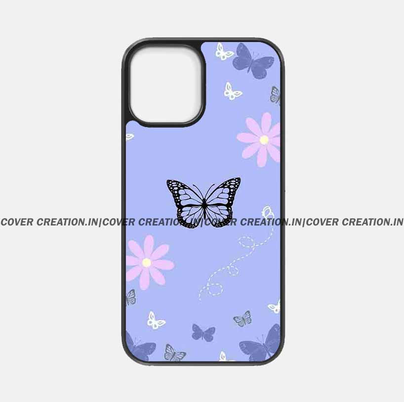 Blue_Flower_Butterfly_Premium_Glossy_Phone_Silicon_Case