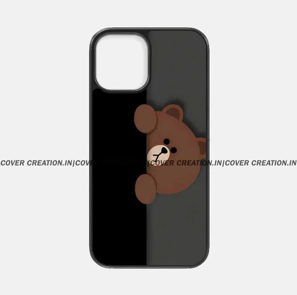 Cute_Teddy_Brown_Premium_Glossy_Phone_Silicon_Case
