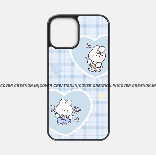 Bunny_Hearts_Blue_Aesthetic_Premium_Glossy_Phone_Silicon_Case