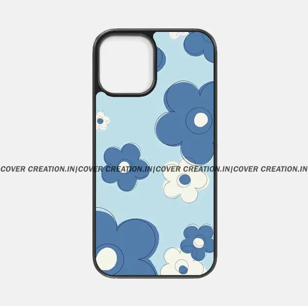 Blue_Flower_Aesthetic_Premium_Glossy_Phone_Silicon_Case