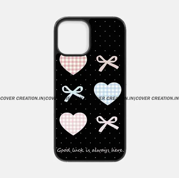 Pink_Bow_&_Blue_Hearts_Premium_Glossy_Phone_Silicon_Case