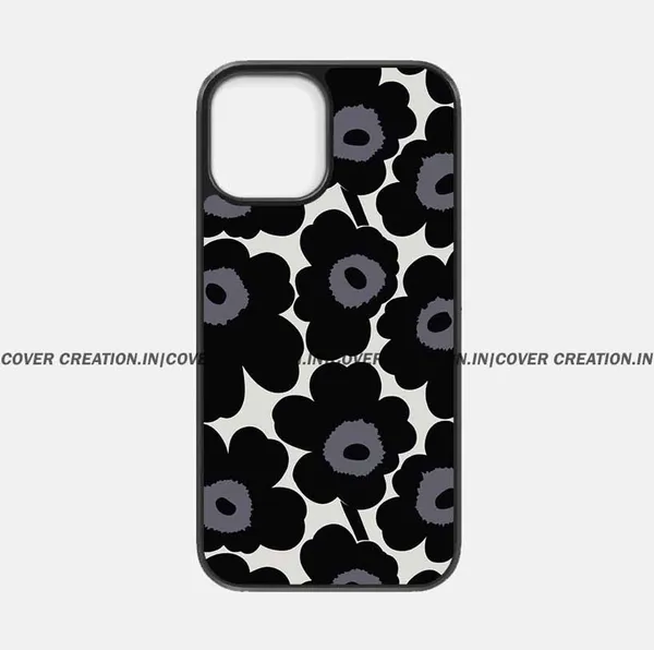Black_Flower__Premium_Glossy_Phone_Silicon_Case