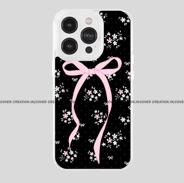 Black_&_Pink_Soft_TPU_&_Metal_Back_Cover_For_Mobile_Phone