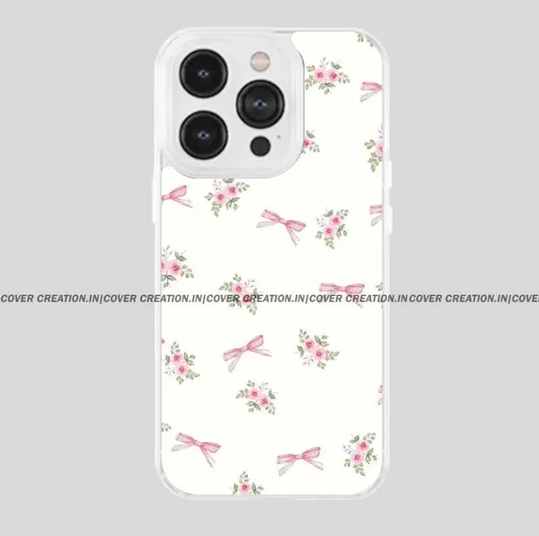 Off_white_&_Pink_Soft_TPU_&_Metal_Back_Cover_For_Mobile_Phone