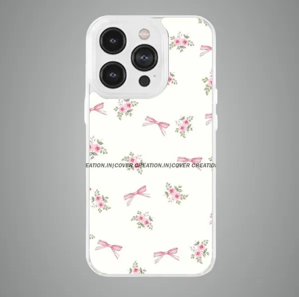 Off_white_&_Pink_Soft_TPU_&_Metal_Back_Cover_For_Mobile_Phone
