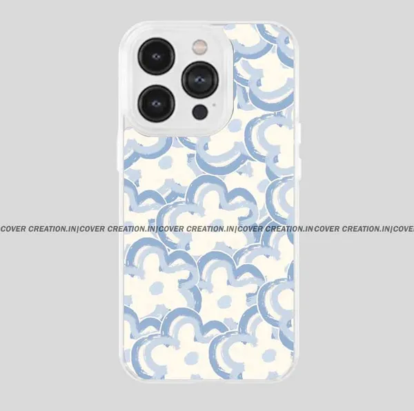 Off_white_&_Blue_Soft_TPU_&_Metal_Back_Cover_For_Mobile_Phone