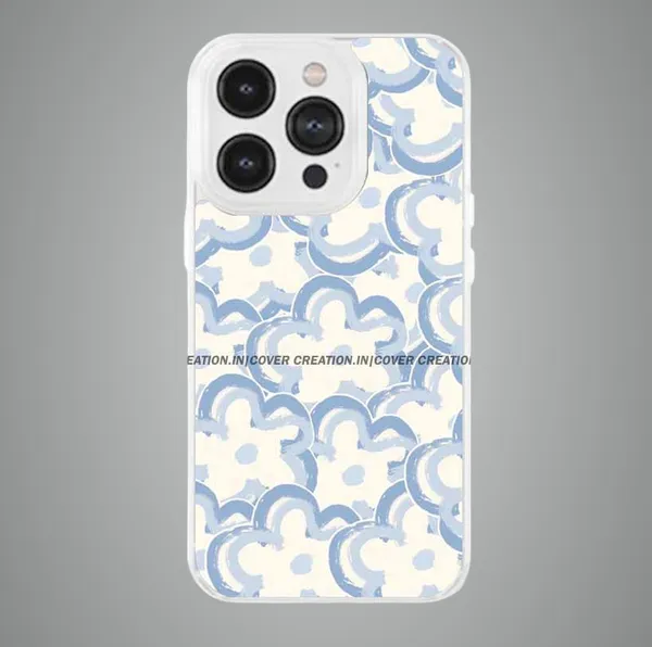 Off_white_&_Blue_Soft_TPU_&_Metal_Back_Cover_For_Mobile_Phone