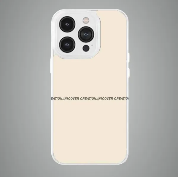 Beige_&_Off_white_Soft_TPU_&_Metal_Back_Cover_For_Mobile_Phone