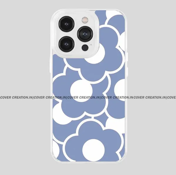 Blue_&_Off_white_Soft_TPU_&_Metal_Back_Cover_For_Mobile_Phone