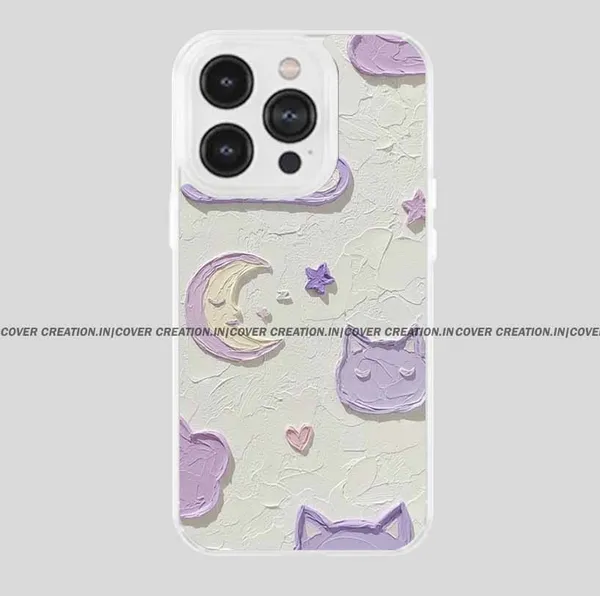 Purple_&_Beige_Soft_TPU_&_Metal_Back_Cover_For_Mobile_Phone