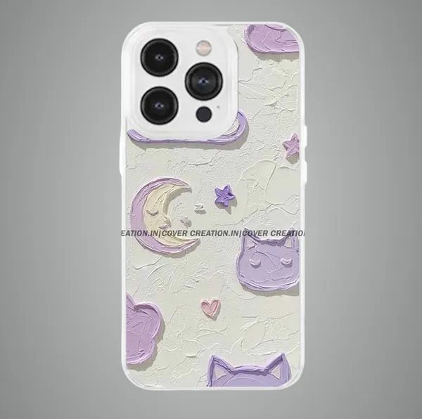 Purple_&_Beige_Soft_TPU_&_Metal_Back_Cover_For_Mobile_Phone