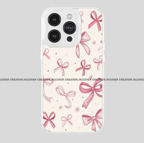 Pink_&_Off_white_Soft_TPU_&_Metal_Back_Cover_For_Mobile_Phone