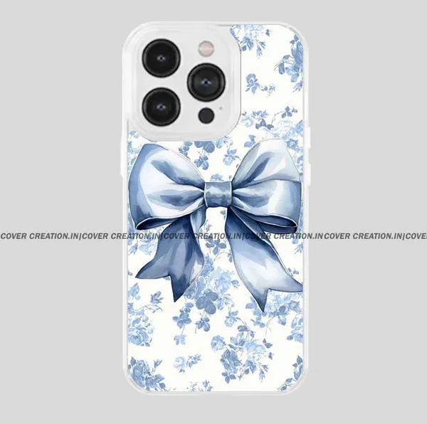 Blue_&_Off_white_Soft_TPU_&_Metal_Back_Cover_For_Mobile_Phone