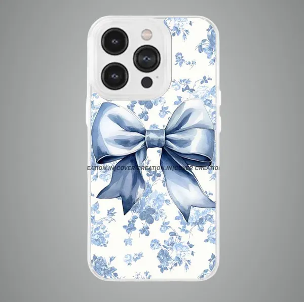 Blue_&_Off_white_Soft_TPU_&_Metal_Back_Cover_For_Mobile_Phone