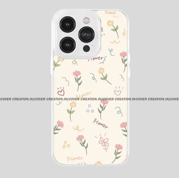 Beige_&_Pink_Soft_TPU_&_Metal_Back_Cover_For_Mobile_Phone
