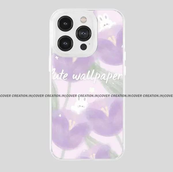 Off_white_&_Purple_Soft_TPU_&_Metal_Back_Cover_For_Mobile_Phone