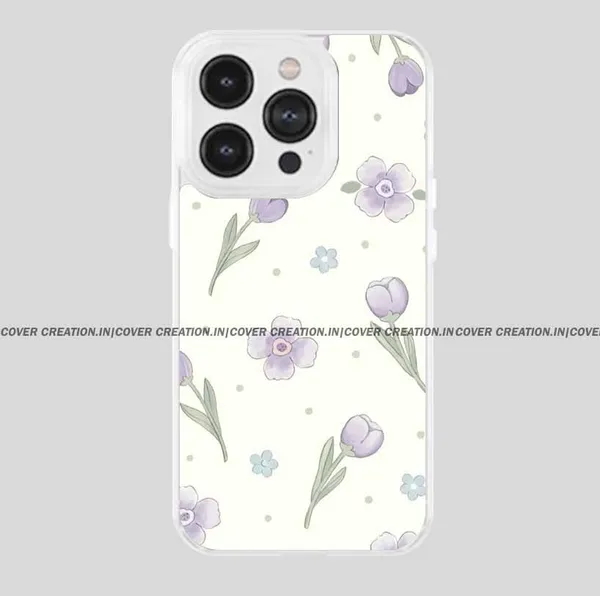 Off_white_&_Purple_Soft_TPU_&_Metal_Back_Cover_For_Mobile_Phone