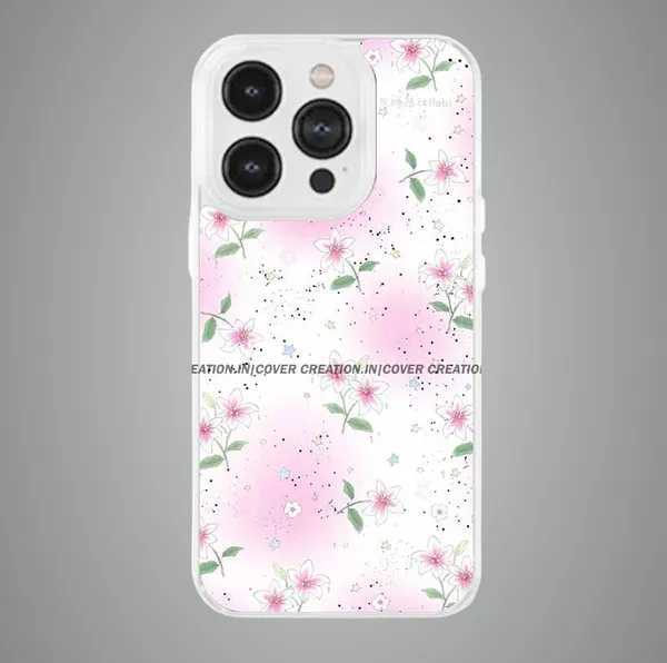 Off_white_&_Pink_Soft_TPU_&_Metal_Back_Cover_For_Mobile_Phone