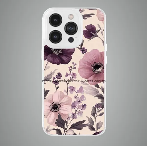 Off_white_&_Purple_Soft_TPU_&_Metal_Back_Cover_For_Mobile_Phone