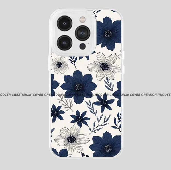 Off_white_&_Blue_Soft_TPU_&_Metal_Back_Cover_For_Mobile_Phone
