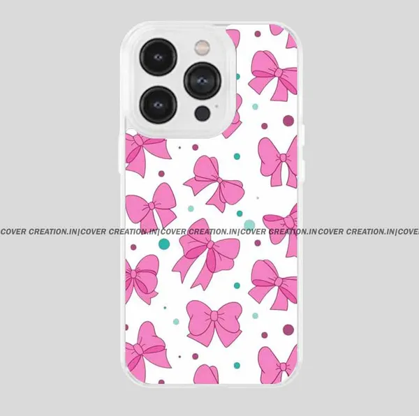 Off_white_&_Pink_Soft_TPU_&_Metal_Back_Cover_For_Mobile_Phone