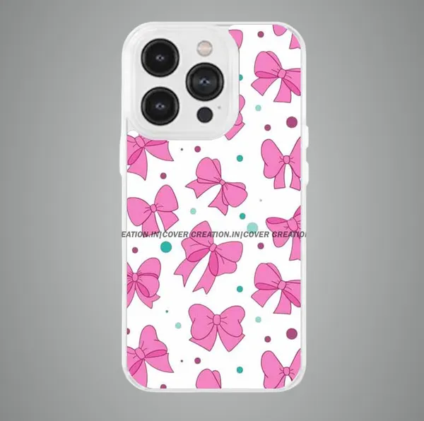 Off_white_&_Pink_Soft_TPU_&_Metal_Back_Cover_For_Mobile_Phone