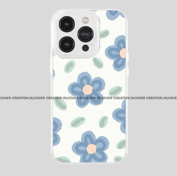 Off_white_&_Blue_Soft_TPU_&_Metal_Back_Cover_For_Mobile_Phone