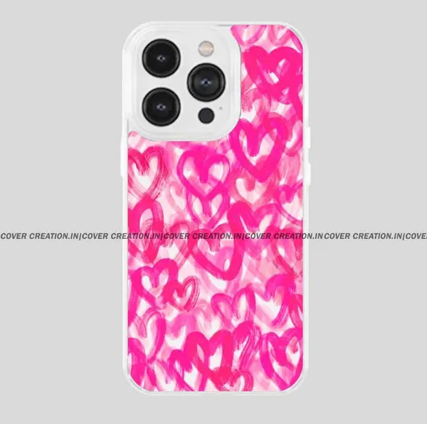 Pink_Soft_TPU_&_Metal_Back_Cover_For_Mobile_Phone