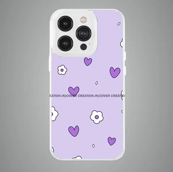 Off_white_&_Purple_Soft_TPU_&_Metal_Back_Cover_For_Mobile_Phone