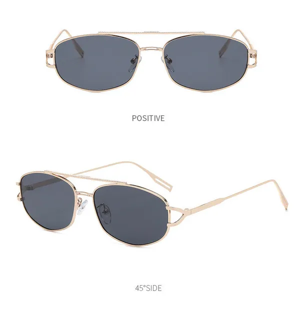 Black_And_Gold_Plastic_And_Metal_Sunglasses_For_Unisex